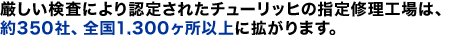 �����������ɂ��F�肳�ꂽ�`���[���b�q�̎w��C���H��́A�S����300�����ȏ�Ɋg����܂��B