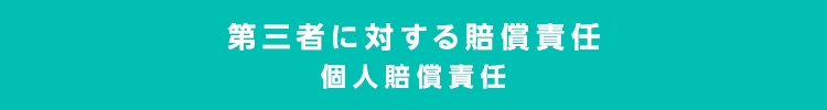 第三者に対する賠償責任 個人賠償責任