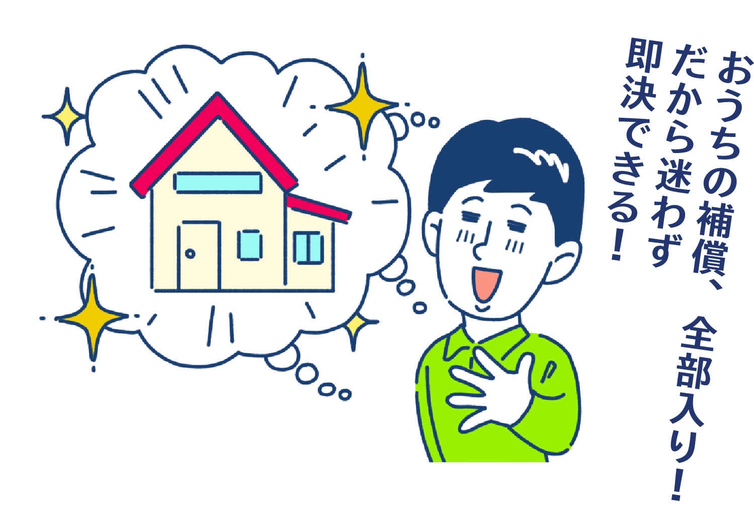 おうちの補償、全部入り！だから迷わず即決できる！