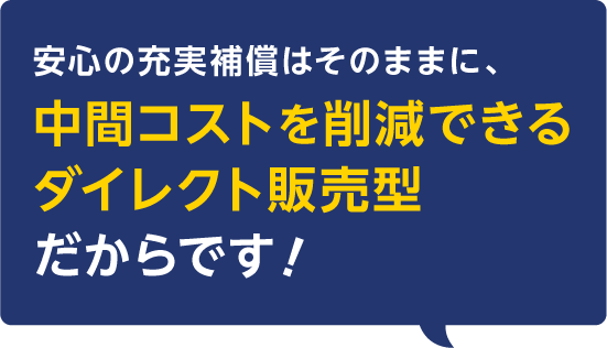 4つの基本補償内容とオプション特約があります！