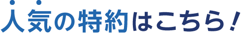 人気の特約はこちら！